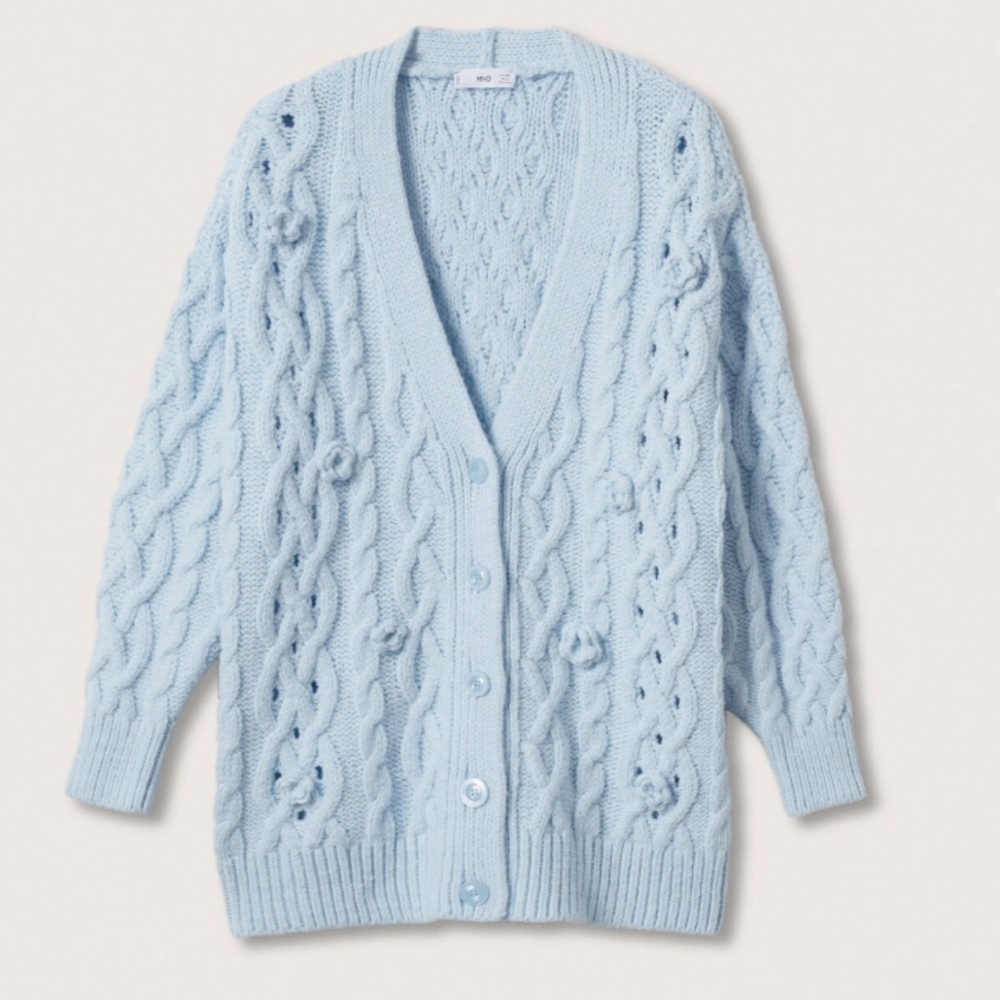 BNWT! Mango flowers knit cardigan - Picture 4 of 6
